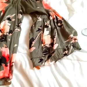 Floral off shoulder blouse